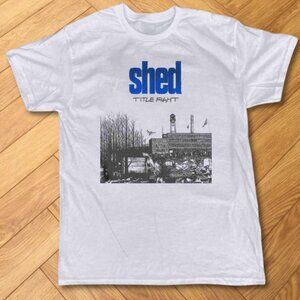 White Title Fight Shed Album Graphic Tee Indie Rock Band Shirt